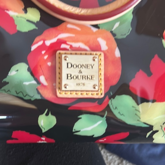 Dooney & Bourke Floral Tote Bag - Red and Green - Picture 2 of 6